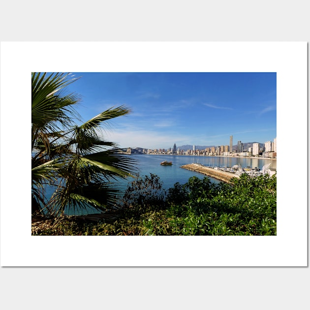 Benidorm Poniente Beach Costa Blanca Spain Wall Art by AndyEvansPhotos